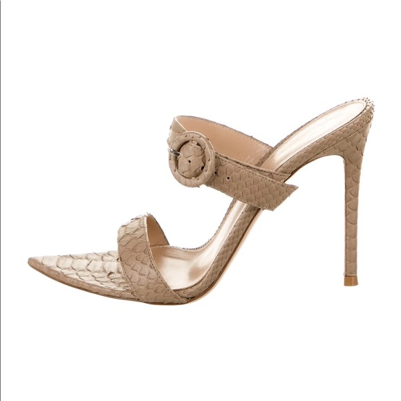 GIANVITO ROSSI Python Mules - Picture 2 of 5